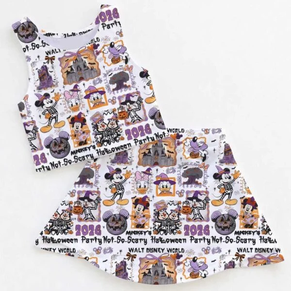 Disney Mickey and Friends Halloween Dress Set, Spooky Season Vacation Outfit