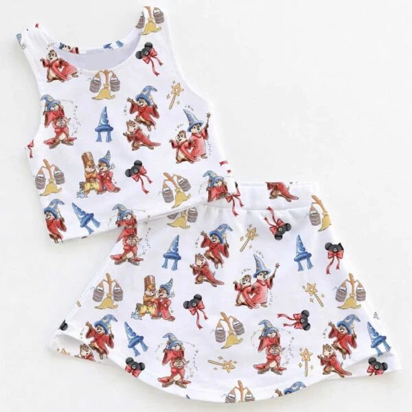 Disney Fantasia Sorcerer Mickey Matching Mom and Me Dress Set, Magical Theme Park Vacation Outfit