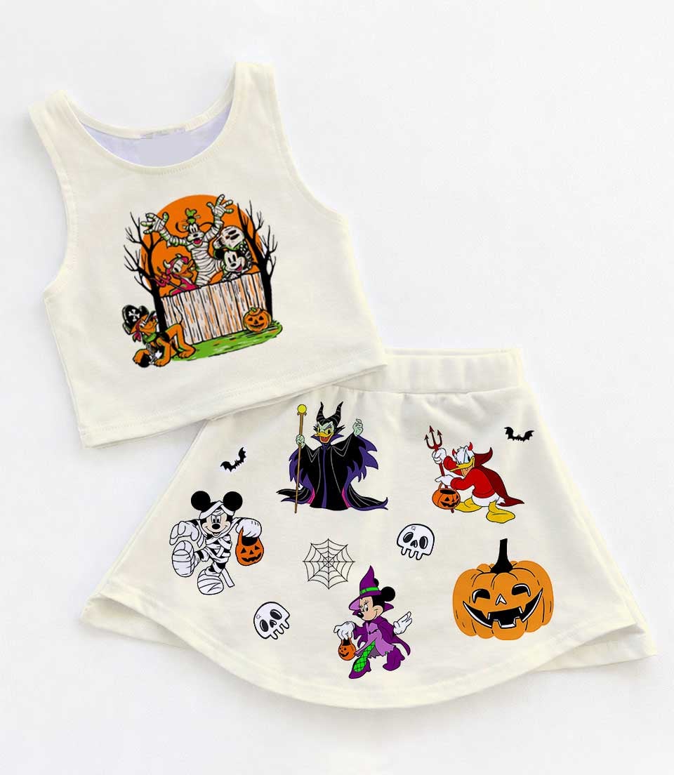 Disney Halloween Matching Mom and Me Dress Set, Mickey & Friends Family Vacation Outfit