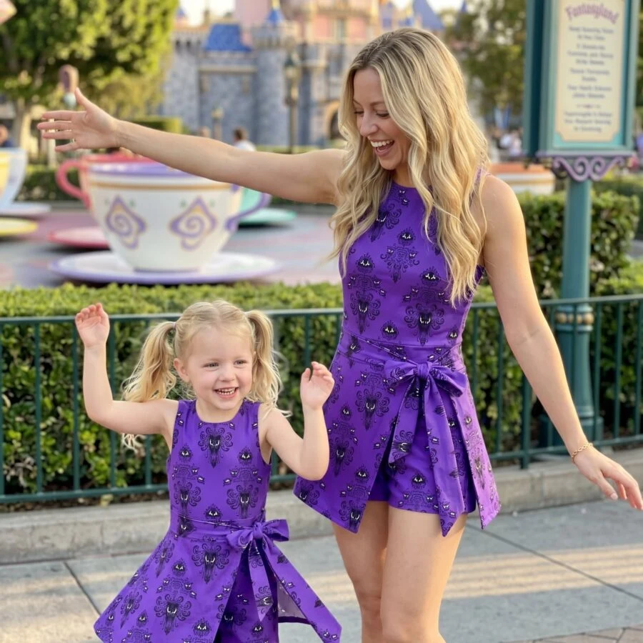 Haunted Mansion Tennis Dress Skirt, Disney Park Vacation Outfit, Haunted Mansion Skort Dress