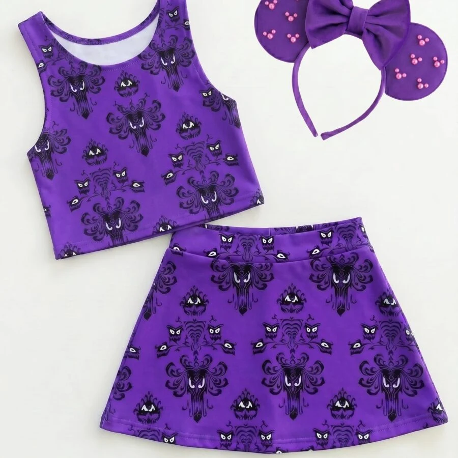 Haunted Mansion Matching Dress Set, Mom And Me Outfit, Disney Park Vacation Clothes