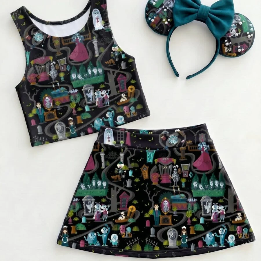 Haunted Mansion Matching Dress Set, Mom And Me Outfit, Disney Park Vacation Clothes