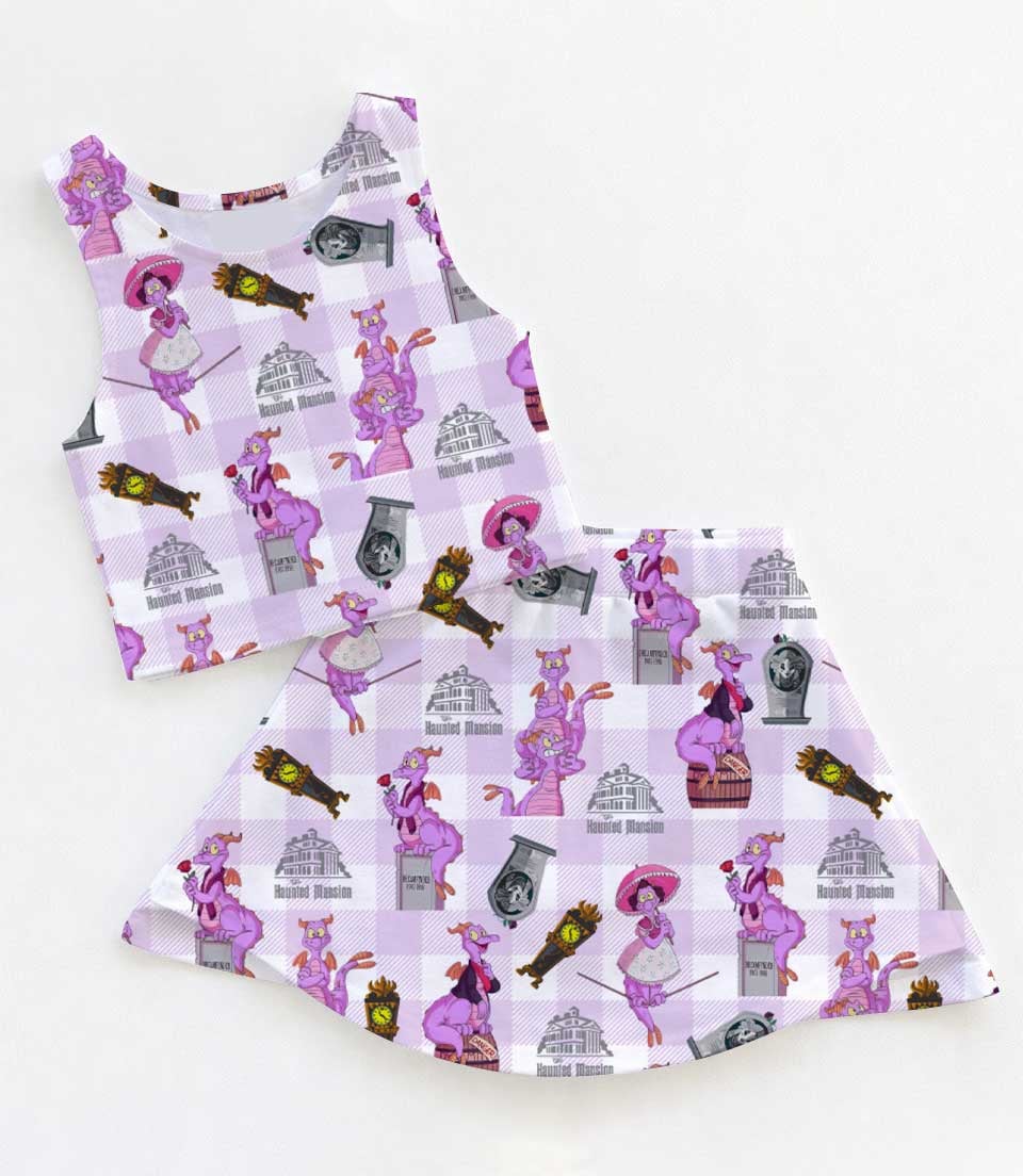 Disney The Haunted Mansion Hatbox Ghost Matching Mom and Me Dress Set, Family Vacation Theme Park Outfit