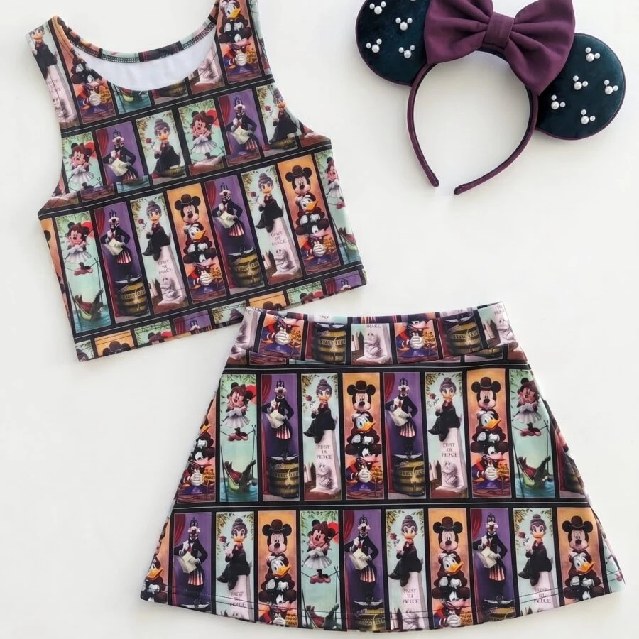 Haunted Mansion Matching Dress Set, Mom And Me Outfit, Disney Park Vacation Clothes