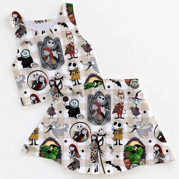 Disney Tim Burton's The Nightmare Before Christmas Matching Mom and Me Dress Set, Family Vacation Theme Park Outfit