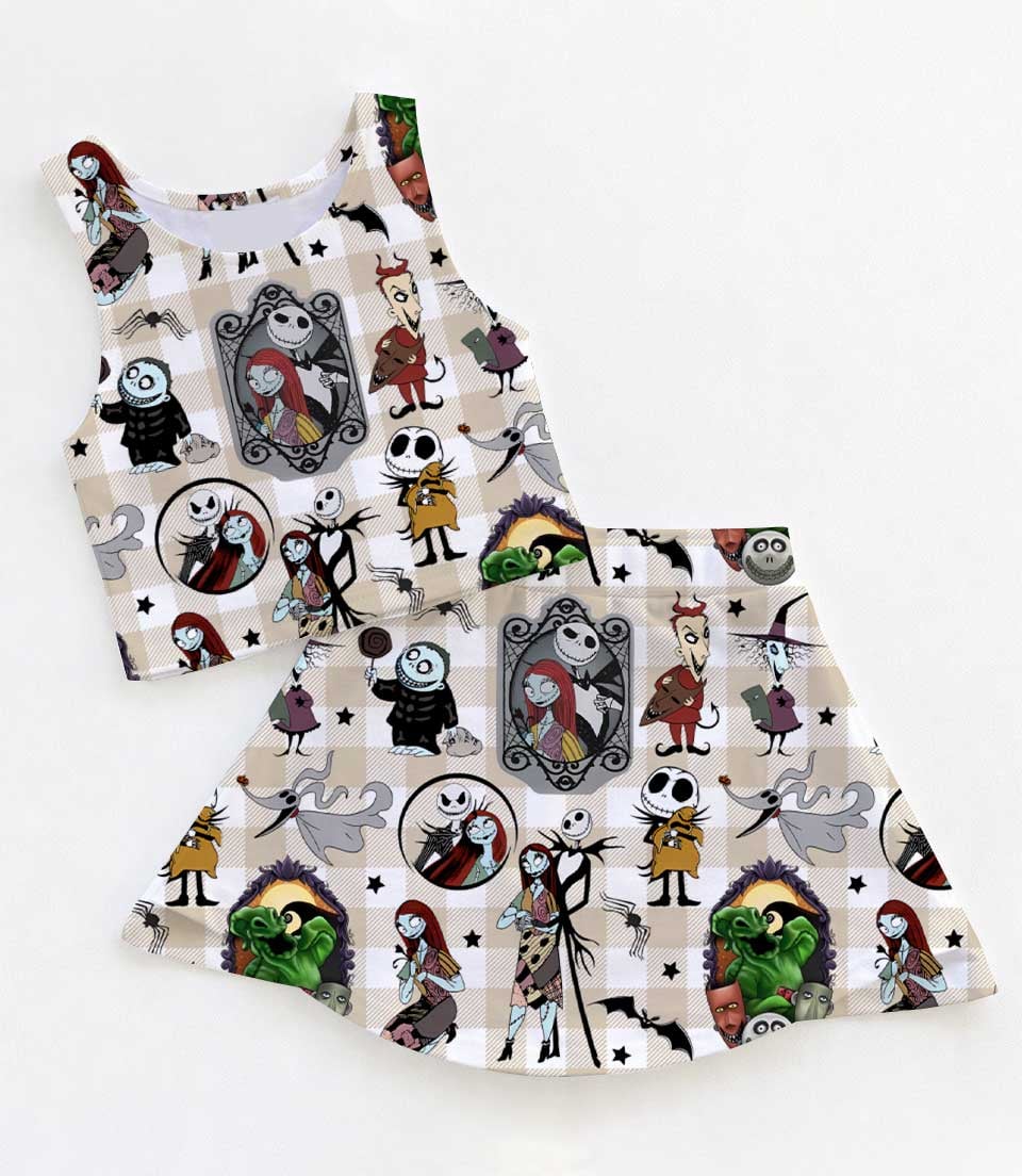 Disney Tim Burton's The Nightmare Before Christmas Matching Mom and Me Dress Set, Family Vacation Theme Park Outfit