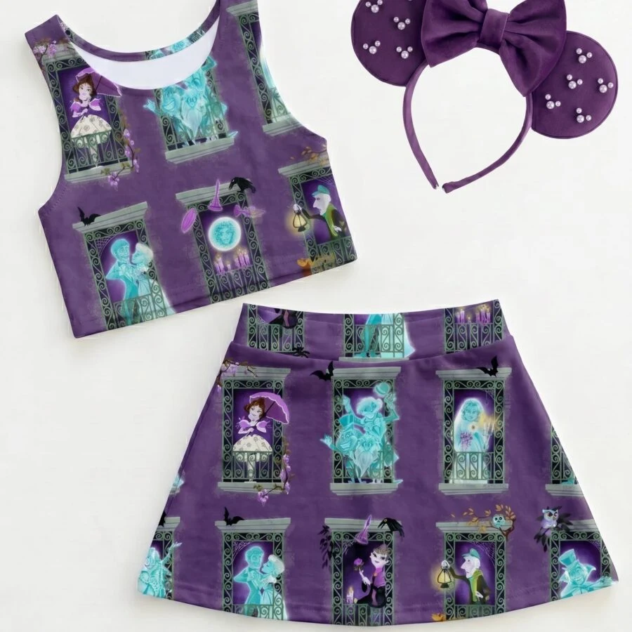 Haunted Mansion Matching Dress Set, Mom And Me Outfit, Disney Park Vacation Clothes