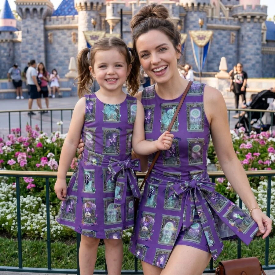 Haunted Mansion Tennis Dress Skirt, Disney Park Vacation Outfit, Haunted Mansion Skort Dress