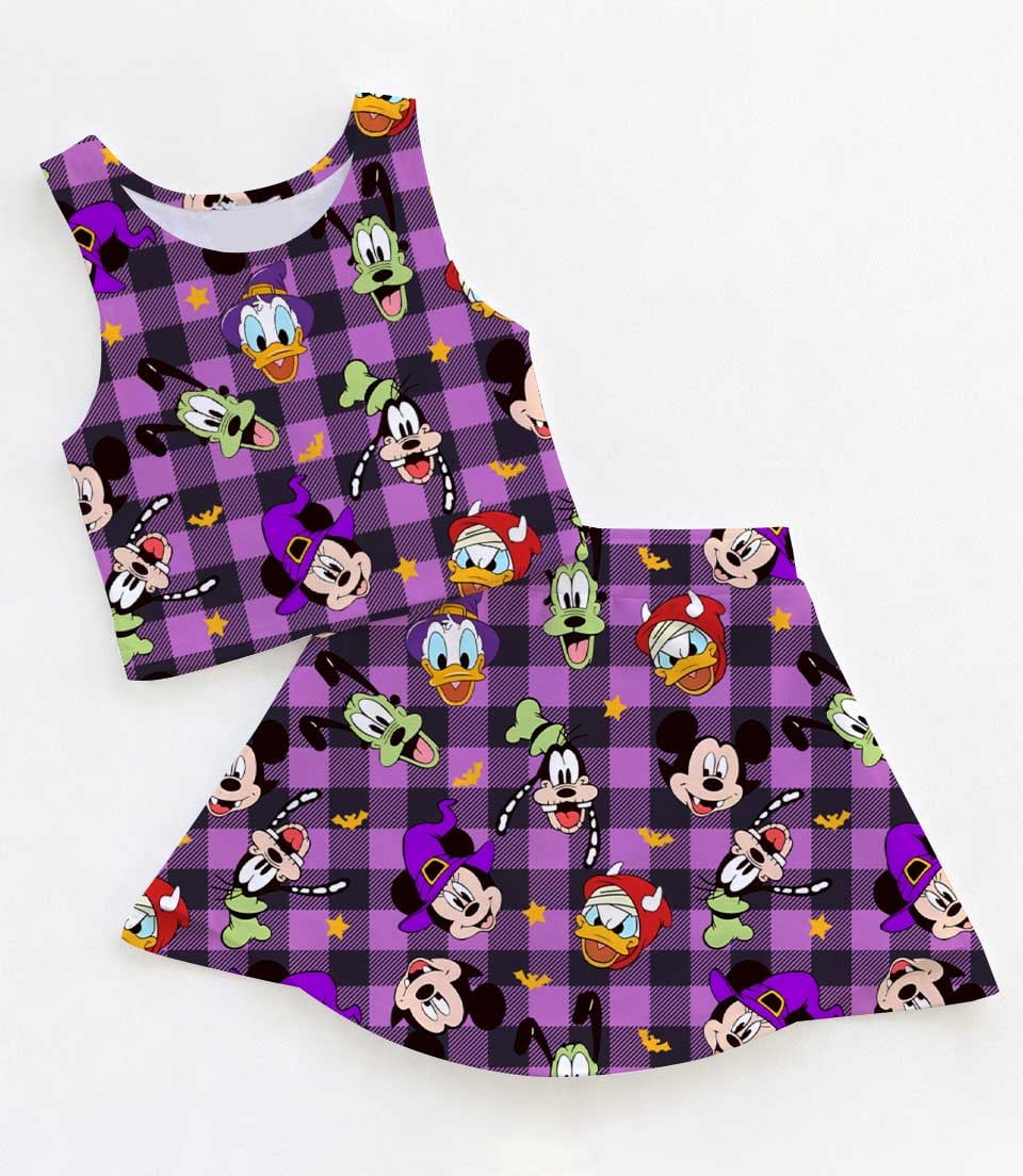 Disney Mickey & Friends Halloween Matching Mom and Me Dress Set, Family Vacation Theme Park Outfit