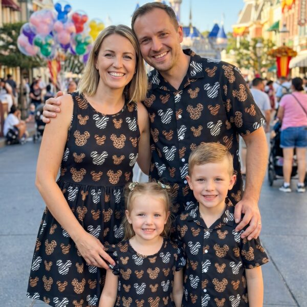 Safari Mickey Matching Family Set, Disney Family Vacation Outfit, Disneyland Trip Clothes