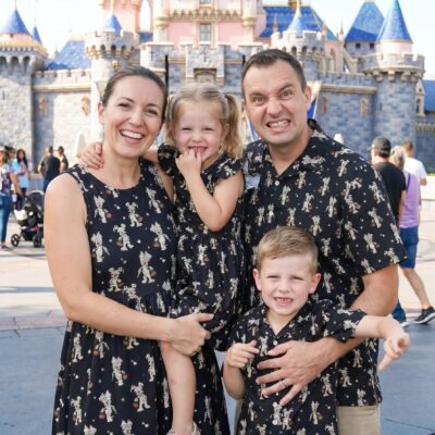 Mickey Halloween Button Shirt Disney Matching Outfits, Skater Dress Button Up Gift for Her Halloween Set