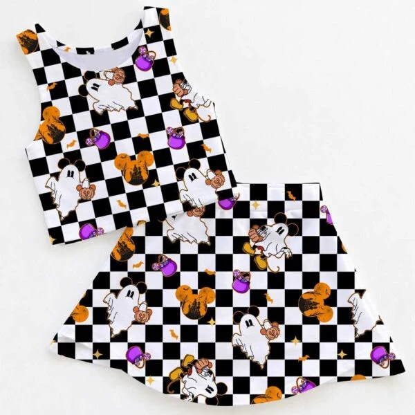 Disney Mickey Mouse Halloween Matching Mom and Me Dress Set, Family Vacation Theme Park Outfit