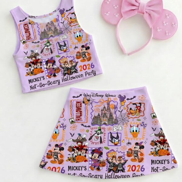 Mickey Halloween Matching Dress Set, Mom And Me Outfit, Disney Park Vacation Clothes