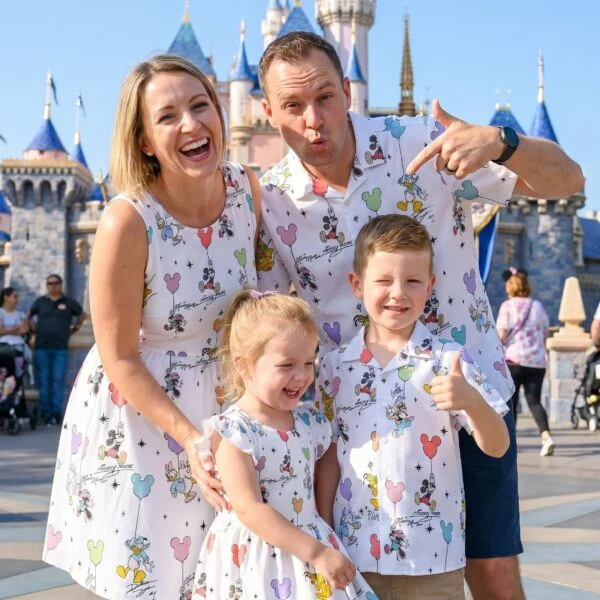 Pastel Mickey Balloon Matching Family Set, Disney Family Vacation Outfit, Disneyland Trip Clothes