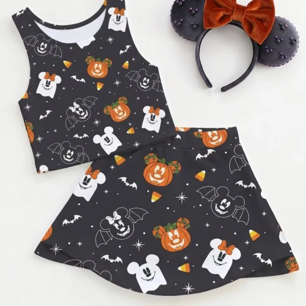 Disney Halloween Matching Dress Set, Mom And Me Cartoon Outfit, Disneyland Family Trip Clothes