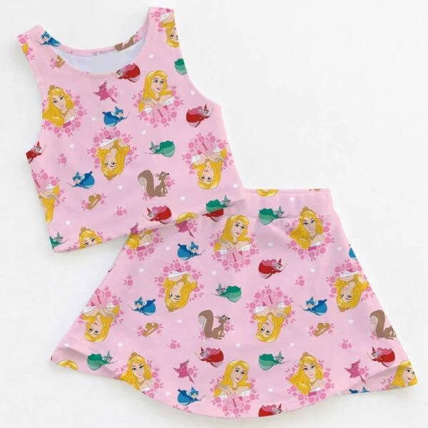 Disney Sleeping Beauty Matching Mom and Me Dress Set, Princess Aurora Theme Park Family Vacation Outfit