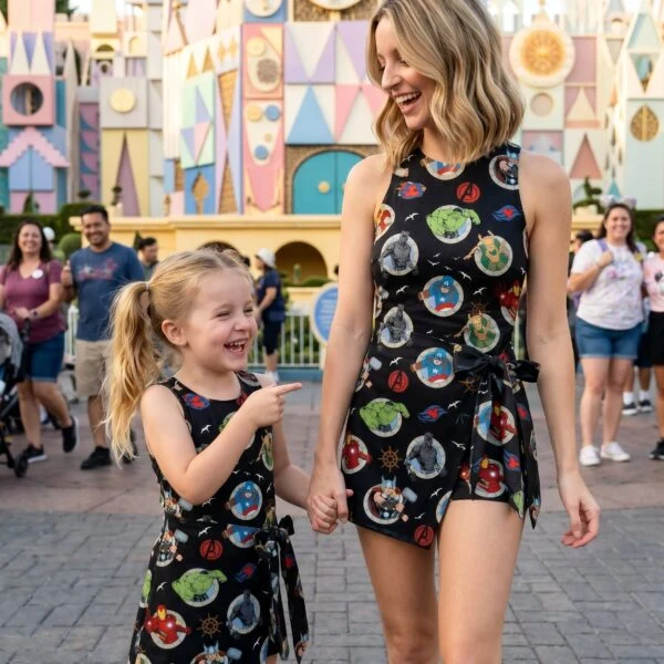 Marvel Avengers Tennis Dress Skirt, Disney Park Vacation Outfit, Avengers Disney Skort Dress