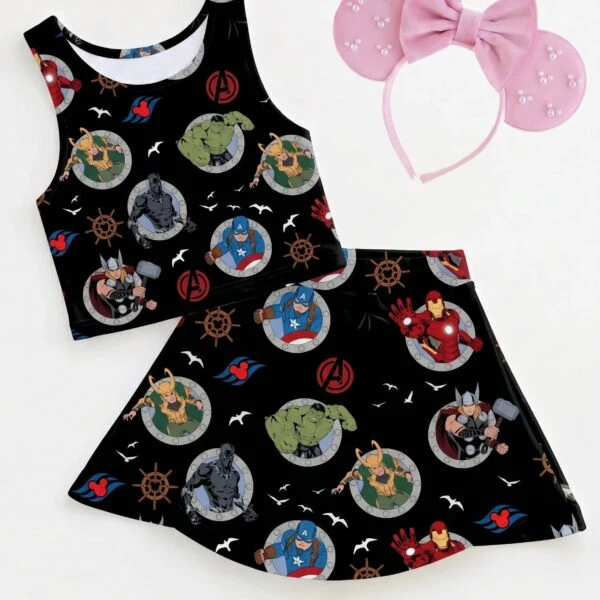 Marvel Avengers Matching Dress Set, Mom And Me Outfit, Disney Park Vacation Clothes