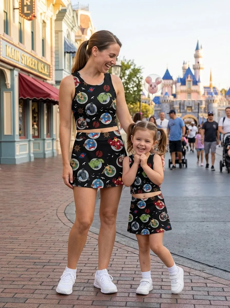 Marvel Avengers Matching Dress Set, Mom And Me Outfit, Disney Park Vacation Clothes - Image 2
