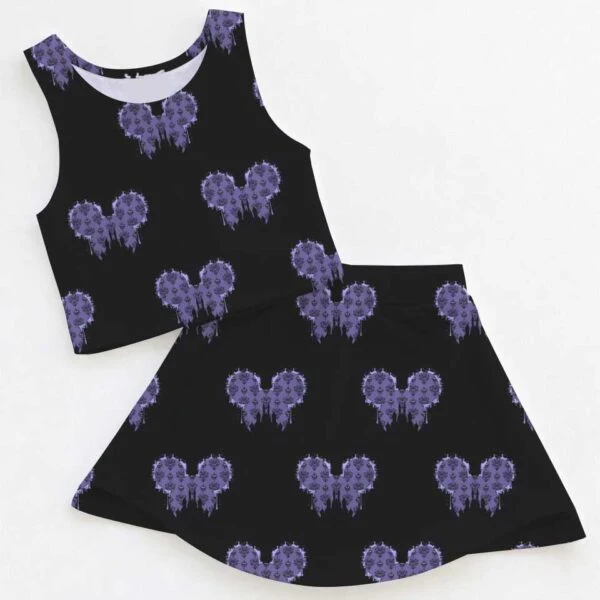 Disney The Haunted Mansion Gothic Heart Matching Mom and Me Dress Set, Family Vacation Theme Park Outfit