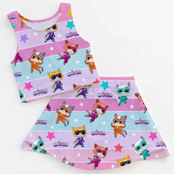 SuperKitties Matching Mom and Me Dress Set, Disney Junior Family Vacation Theme Park Outfit