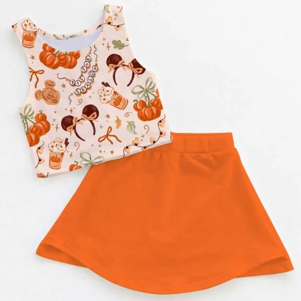 Disney Pumpkin Season Matching Mom and Me Dress Set, Halloween Theme Park Family Vacation Outfit