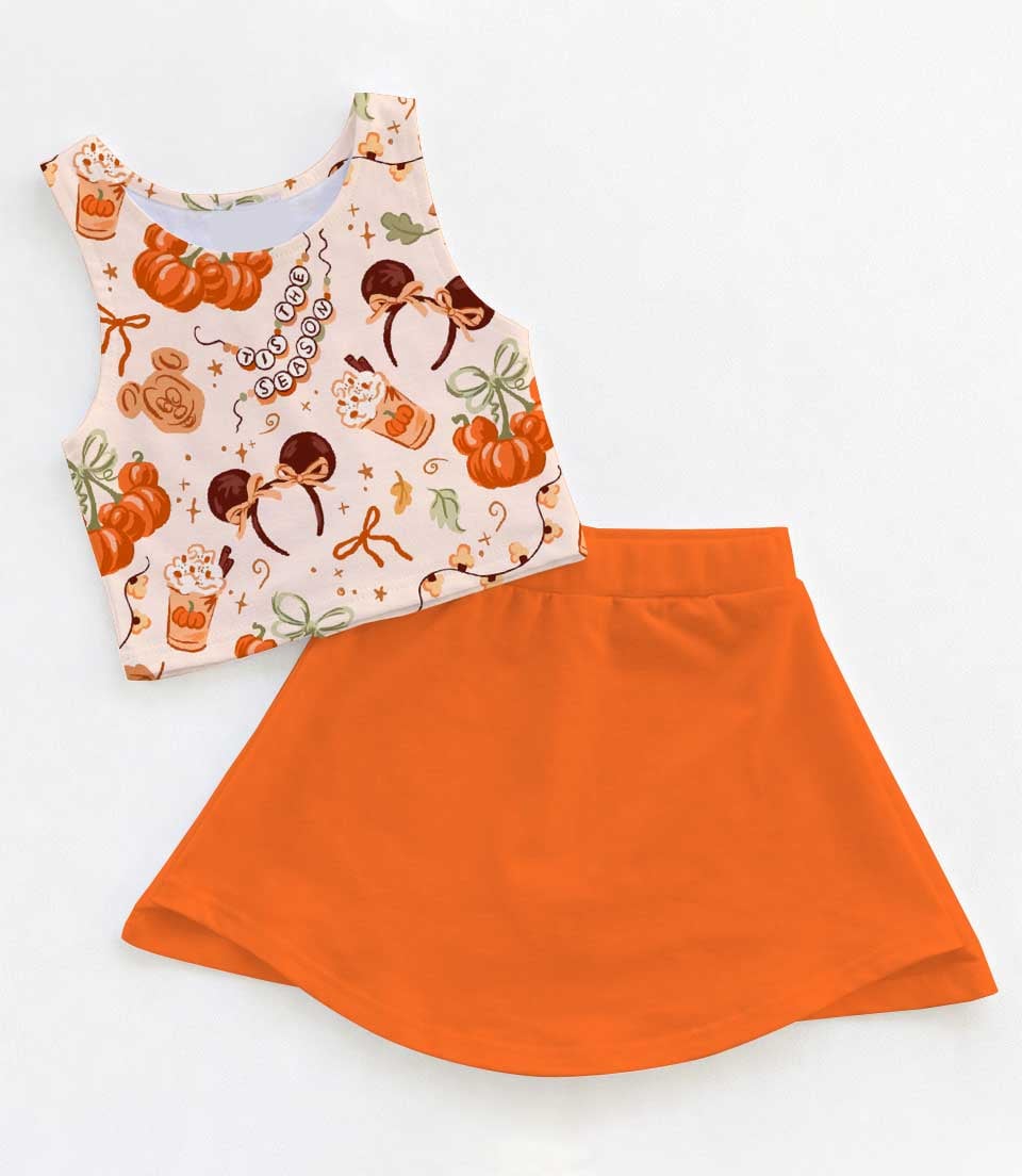 Disney Pumpkin Season Matching Mom and Me Dress Set, Halloween Theme Park Family Vacation Outfit