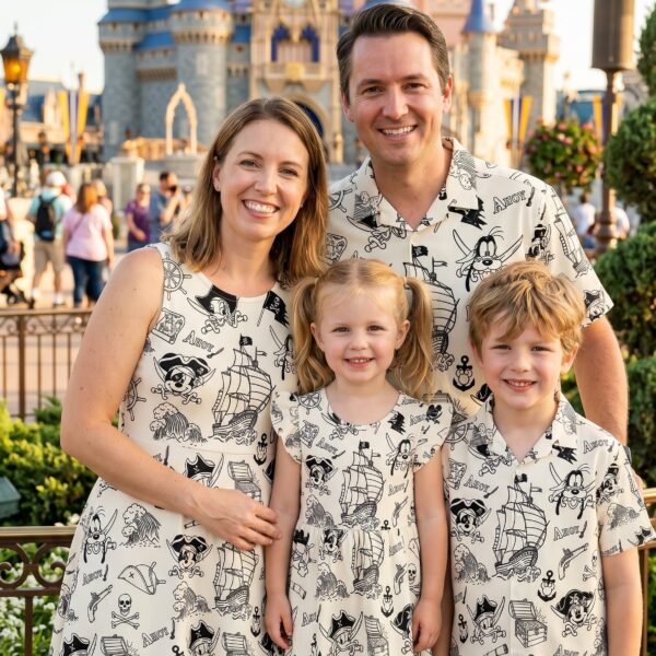 Pirate Mickey Matching Family Set, Disney Family Vacation Outfit, Disneyland Trip Clothes