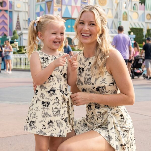 Pirate Mickey Tennis Dress Skirt, Disney Park Vacation Outfit, Pirate Mickey Skort Dress