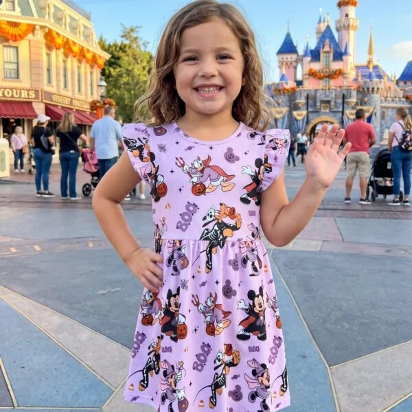 Mickey Halloween Twirl Dress, Disney Parks Outfit for Girls, Mickey's Not-So-Scary Halloween Dress