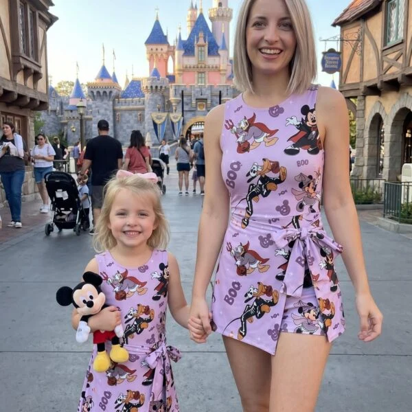 Mickey Halloween Tennis Dress Skirt, Disney Park Vacation Outfit, Mickey Halloween Skort Dress