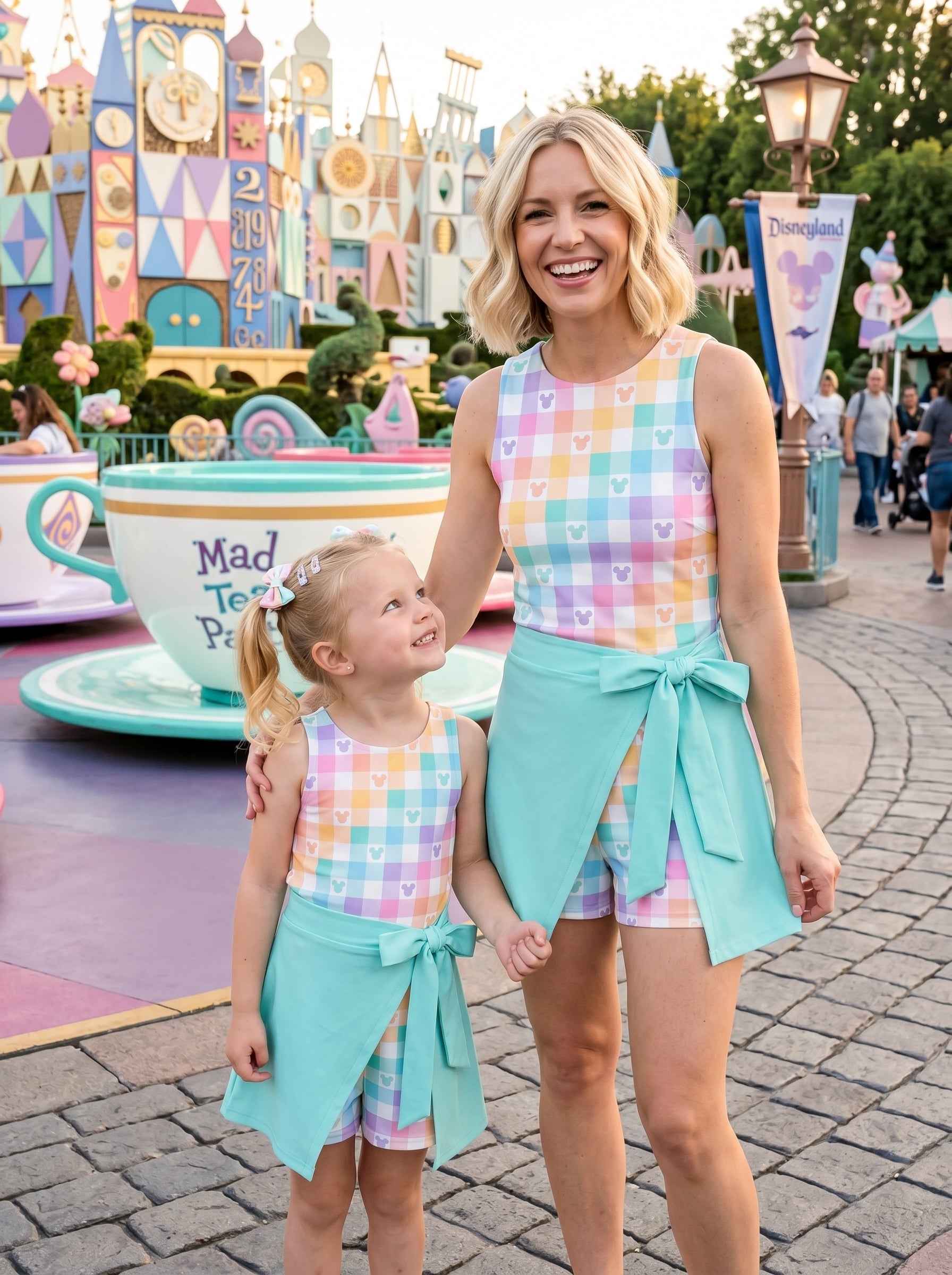 Mickey Checkered Pastel Tennis Dress, Mickey Ears Magic Kingdom Dress