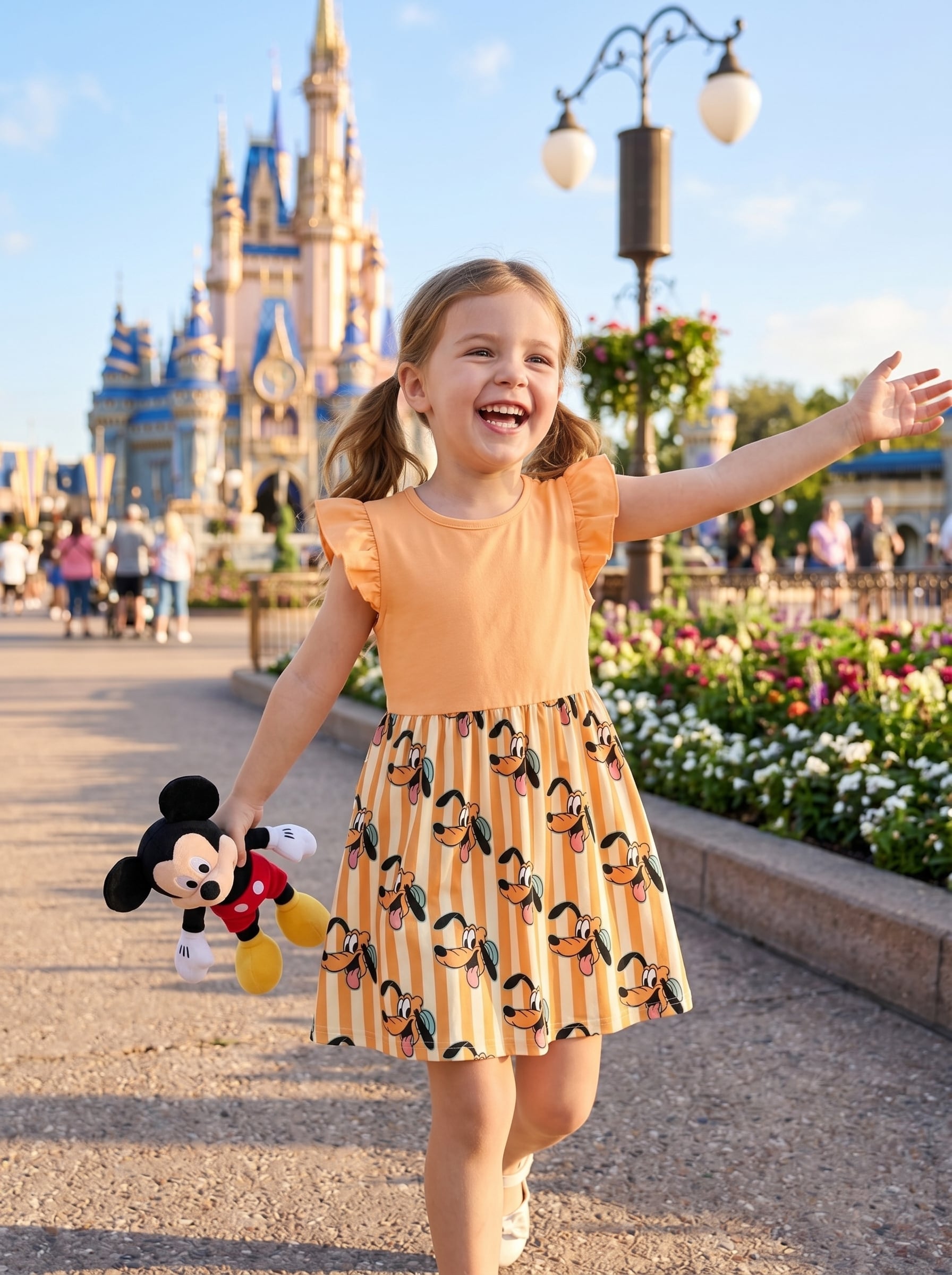 Disney Goofy Checkered Pattern Skater Dress, Disneyland Goofy Activewear Skater Dress Outfit