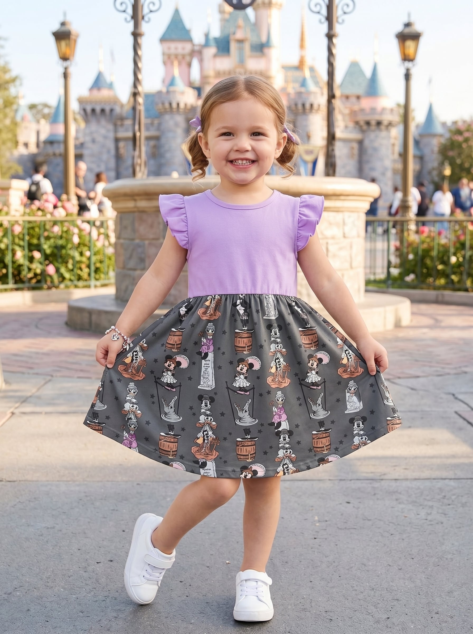 Haunted Mansion Twirl Dress, Disney Parks Outfit for Girls, Disney Halloween Dress