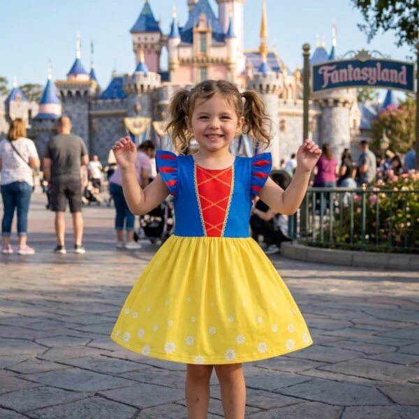 Snow White Twirl Dress, Disney Parks Outfit for Girls, Princess Snow White Dress