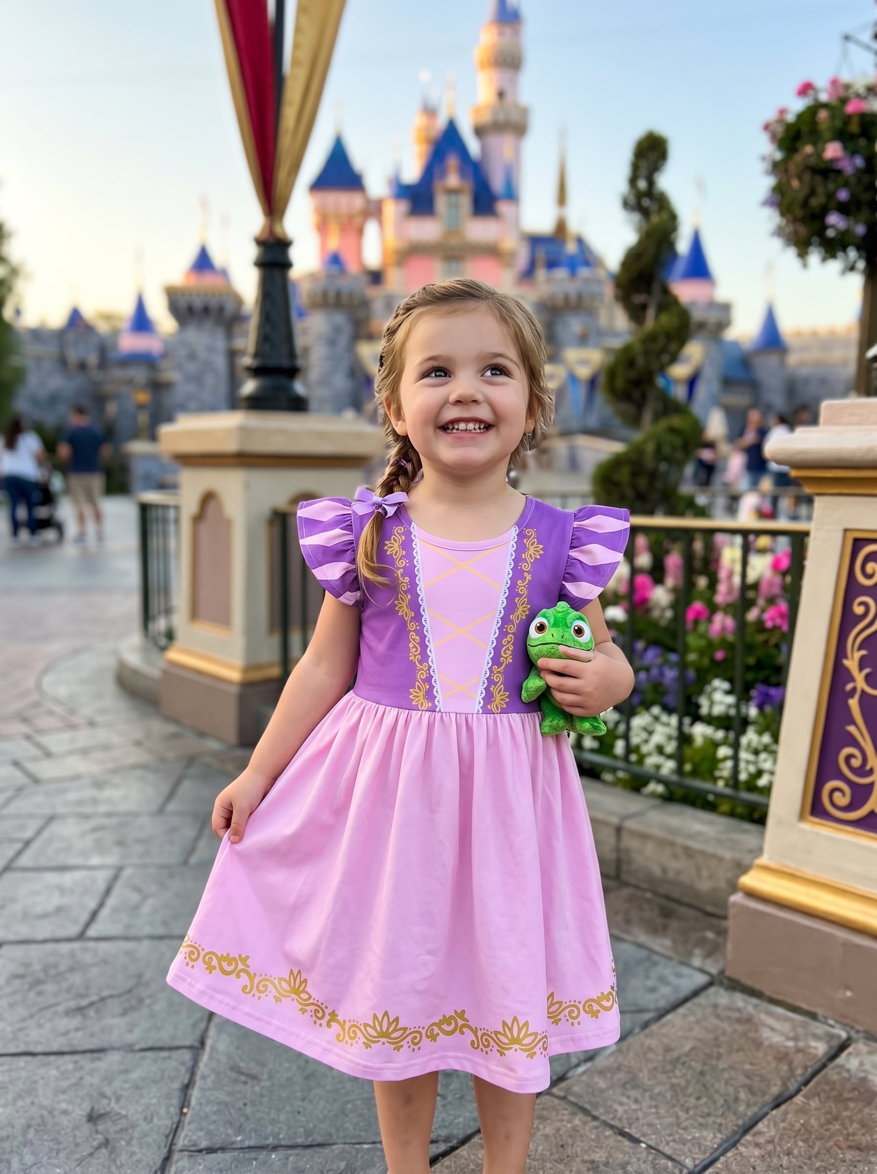 Rapunzel Twirl Dress, Disney Parks Outfit for Girls, Princess Rapunzel Dress