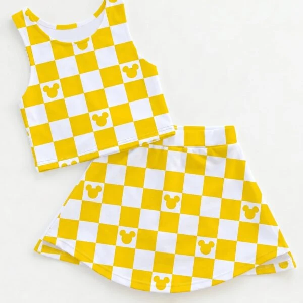 Mickey Monogram Activewear Set Disney Classic Dress Athletic Set, Minimalist Mickey Workout Outfit Set
