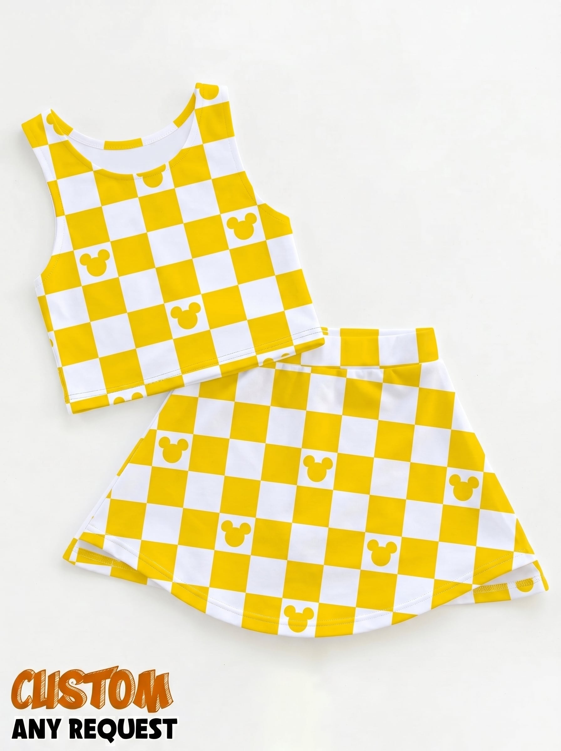 Mickey Monogram Activewear Set Disney Classic Dress Athletic Set, Minimalist Mickey Workout Outfit Set