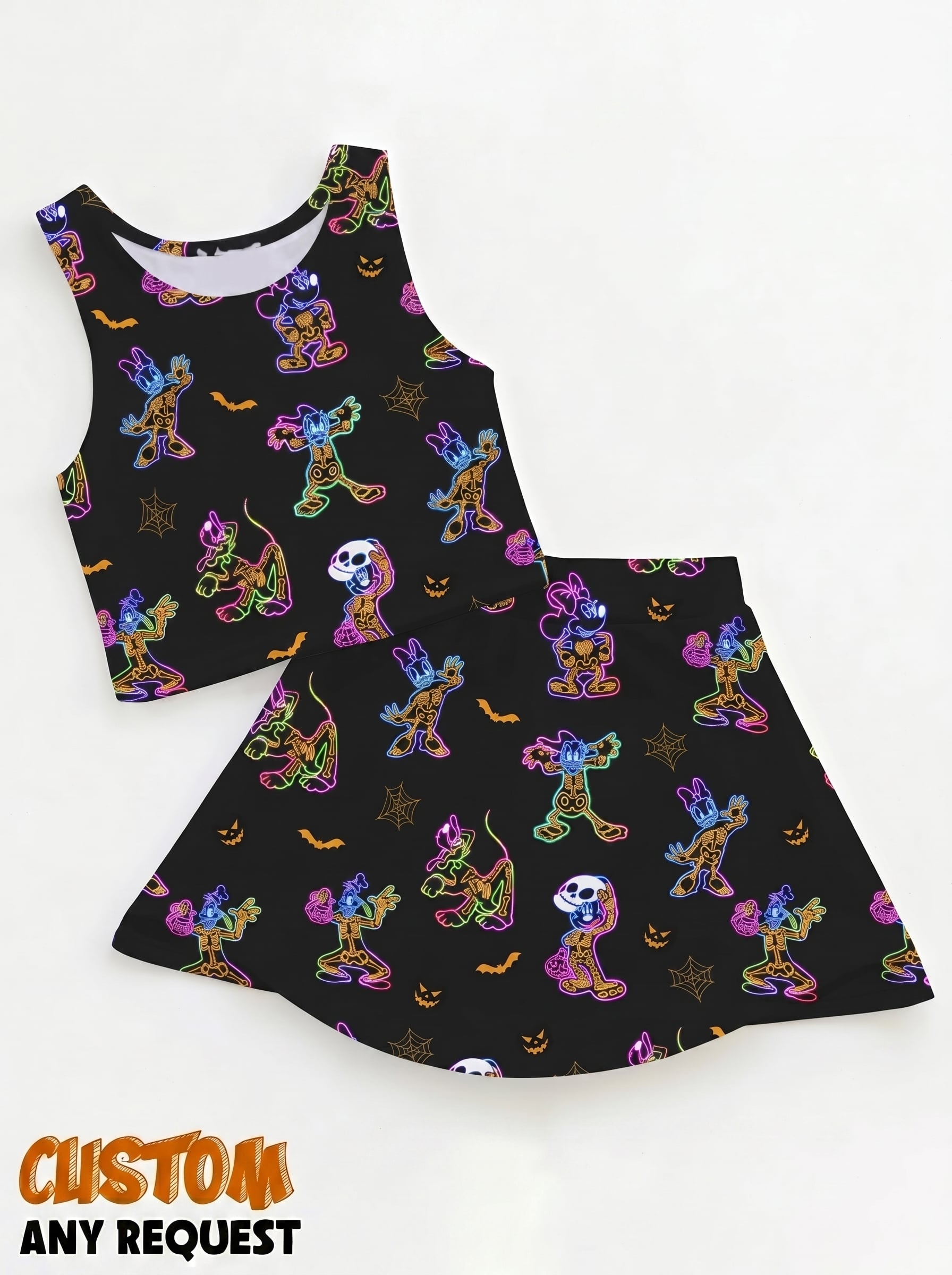 Disney Halloween Matching Dress Set, Mom And Me Outfit, Mickey Friends Halloween Vacation Clothes