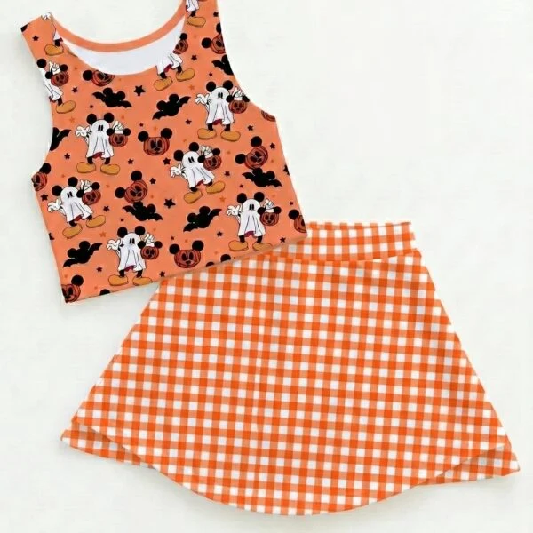 Halloween Mickey Matching Dress Set, Mom And Me Outfit, Disney Halloween Vacation Clothes