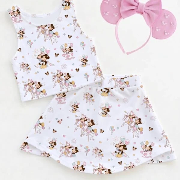 Mickey & Minnie Matching Dress Set, Mom And Me Outfit, Disney Park Vacation Clothes