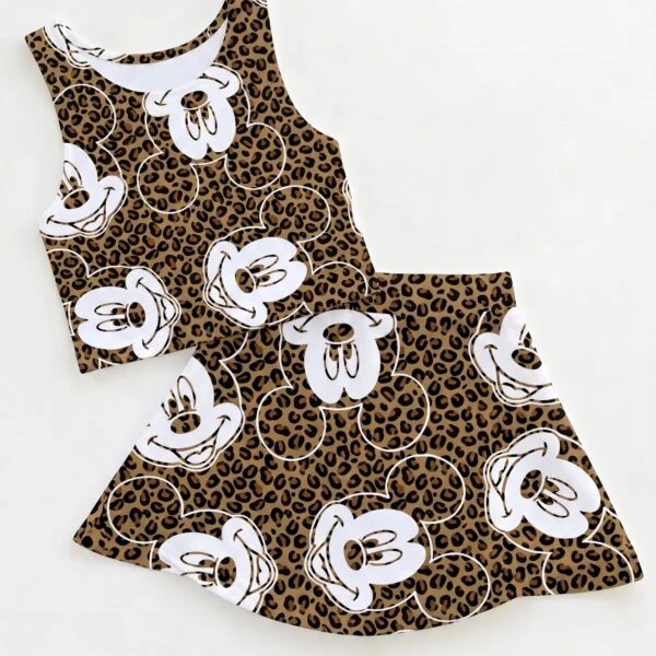 Leopard Mickey Matching Dress Set, Mom And Me Outfit, Disney Park Vacation Clothes