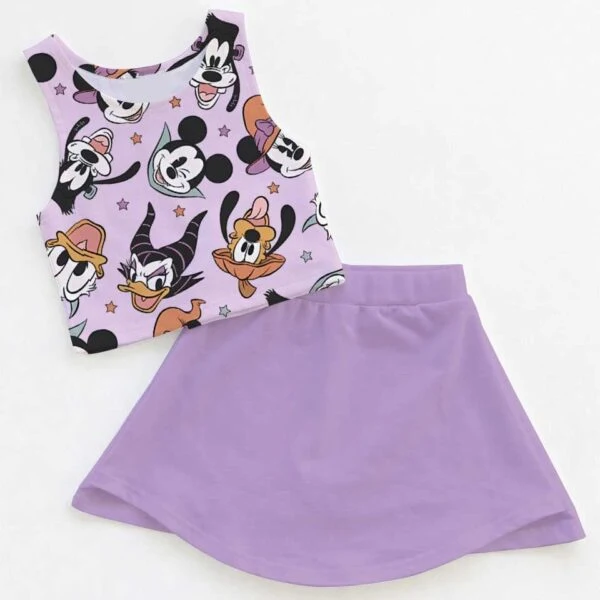 Disney Mickey Mouse Villains Purple Dress Set, Maleficent Ursula Cruella Family Matching Dress Set, Mom and Me Halloween Vacation Outfit Costume