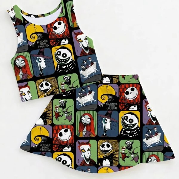 Nightmare Before Christmas Matching Dress Set, Mom And Me Outfit, Disney Halloween Vacation Clothes