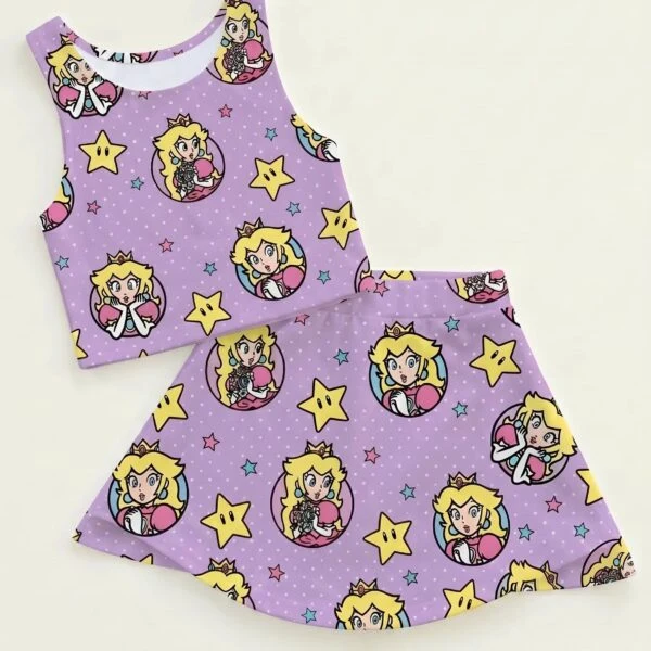 Princess Peach Matching Dress Set, Mom And Me Outfit, Super Mario Family Vacation Clothes