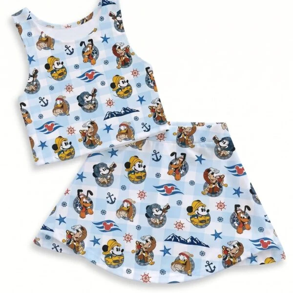 Disney Cruise Line Matching Dress Set, Mom And Me Outfit, Disney Cruise Vacation Clothes