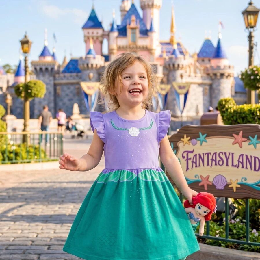 Ariel Twirl Dress, Disney Parks Outfit for Girls, Princess Ariel Dress