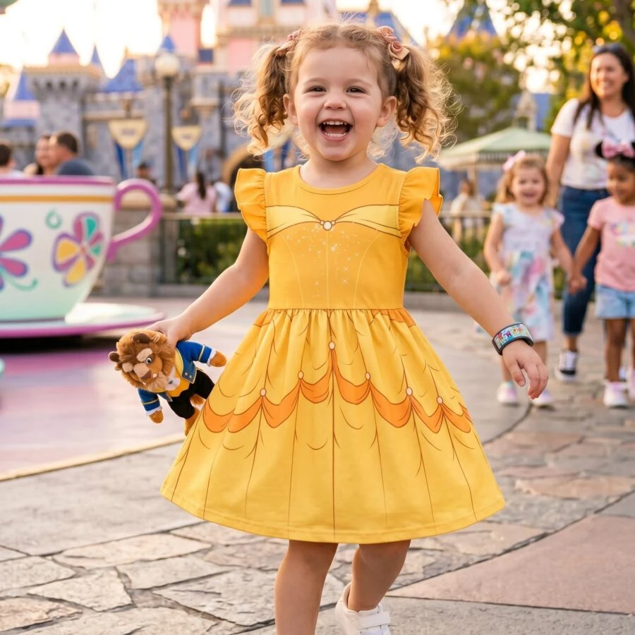 Belle Twirl Dress, Disney Parks Outfit for Girls, Princess Belle Dress