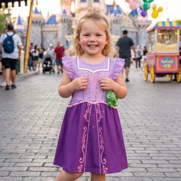 Rapunzel Twirl Dress, Disney Parks Outfit for Girls, Princess Rapunzel Dress