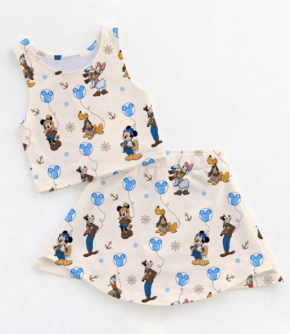 Disney Donald Duck and Friends Matching Mom and Me Dress Set, Nautical Theme Family Vacation Outfit